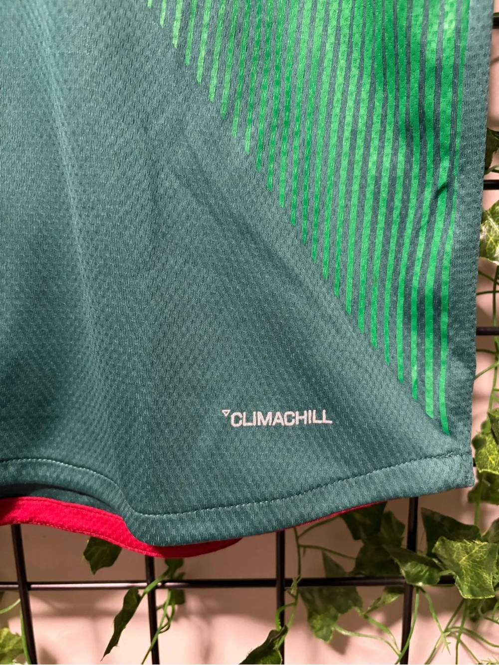 adidas Green Mexico National Team Soccer Jersey with White Stripes